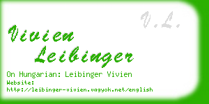 vivien leibinger business card